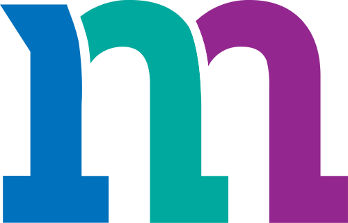 彩色字母M矢量圖標 logo png