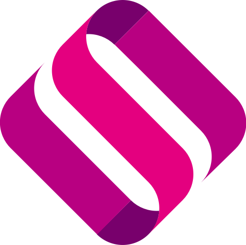 粉色菱形字母S矢量logo素材 logo png