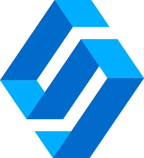 藍色立體字母S矢量logo圖標素材 logo png
