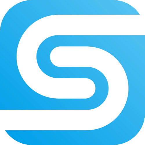 藍色字母S抽象矢量logo圖標 logo png
