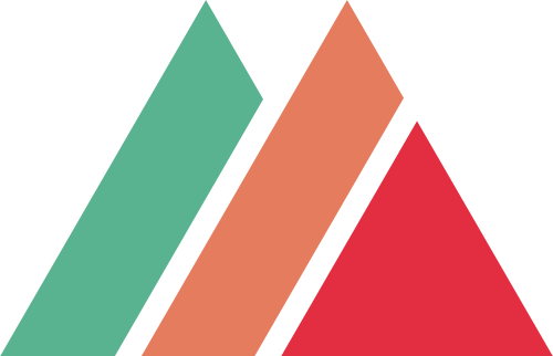 紅橙綠三角形建材矢量logo圖標 logo png