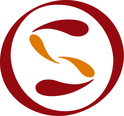 字母S圓形紅色矢量logo圖標 logo png