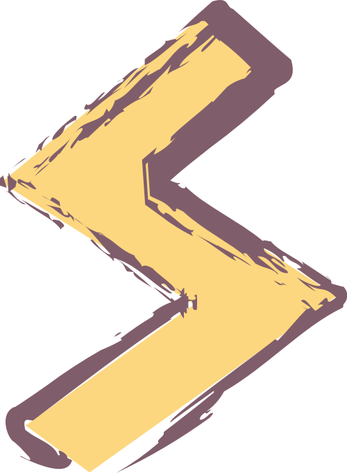 字母S閃電黃色矢量logo圖標 logo png