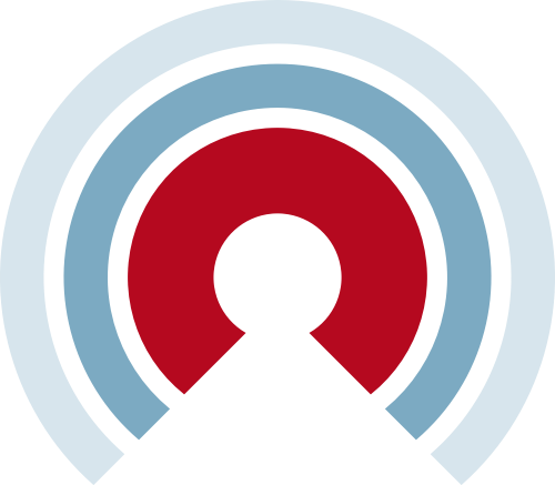 藍色紅色半圓矢量logo圖標(biāo) logo png