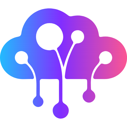 科技感漸變?cè)贫涫噶克夭?logo png