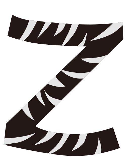 斑馬字母Z可愛動物logo設(shè)計素材 logo png