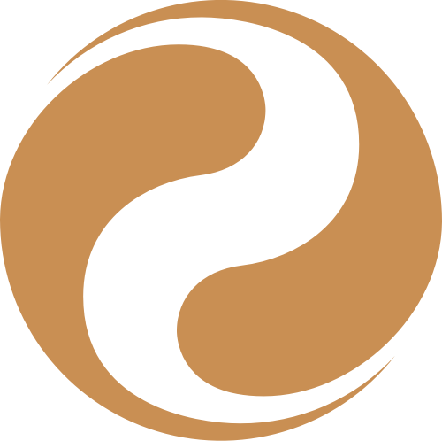 棕色八卦太極S形矢量logo圖標 logo png