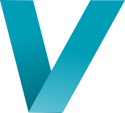藍色字母V折紙logo設(shè)計素材 logo png