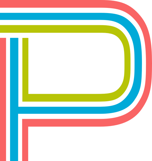字母P三色矢量logo圖標 logo png
