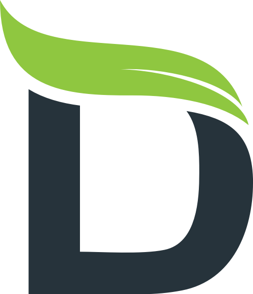 葉子字母D矢量圖形 logo png