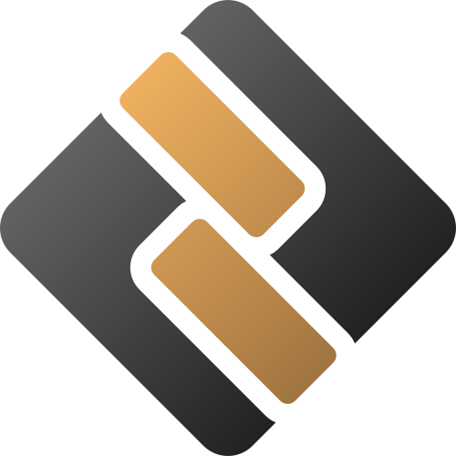 黑色金色菱形長方體金融logo圖標(biāo)素材 logo png