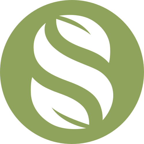 綠色圓形字母S樹葉元素logo圖標素材 logo png
