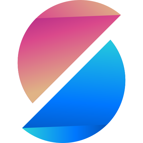 藍紅漸變s字母圖標 logo png