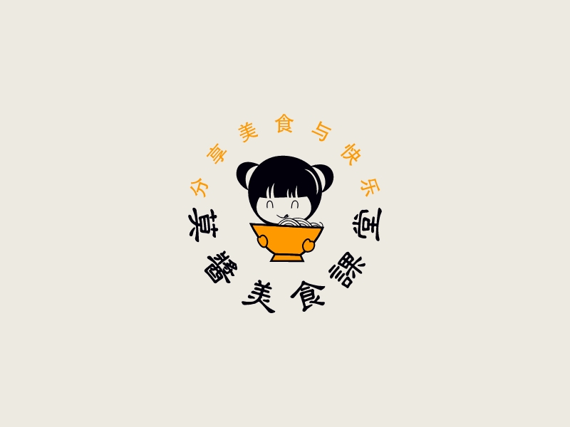 莫醬美食課堂LOGO設(shè)計