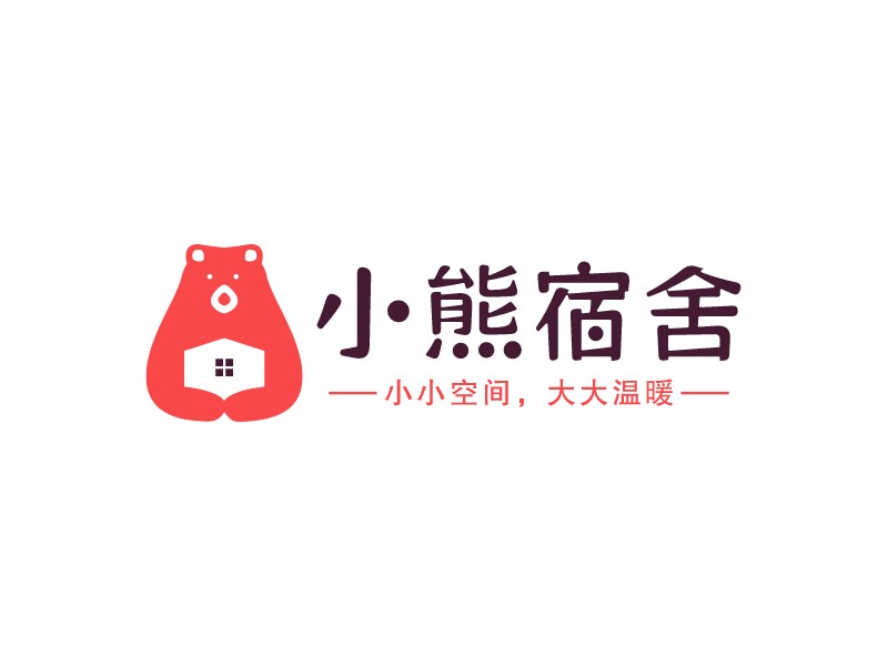 小熊宿舍LOGO設計